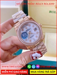 dong-ho-nu-rolex-f1-automatic-2-lich-mat-trang-day-rose-gold-timesstore-vn