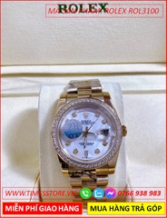 dong-ho-nu-rolex-f1-automatic-2-lich-mat-trang-day-vang-gold-timesstore-vn