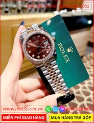 dong-ho-nu-rolex-f1-automatic-mat-nau-day-demi-timesstore-vn