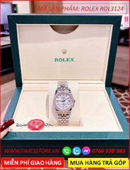 dong-ho-nu-rolex-f1-datejust-automatic-mat-trang-dinh-da-day-demi-timesstore-vn