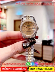 dong-ho-nu-rolex-f1-datejust-automatic-mat-vang-dinh-da-day-demi-timesstore-vn