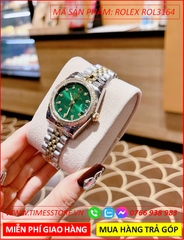 dong-ho-nu-rolex-f1-datejust-mat-xanh-la-day-demi-timesstore-vn