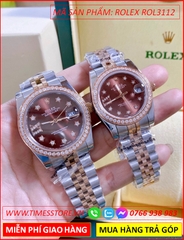 dong-ho-nu-rolex-f1-mat-nau-dinh-da-rose-gold-day-demi-timesstore-vn