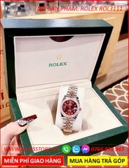 dong-ho-nu-rolex-f1-mat-nau-tay-dinh-da-day-demi-timesstore-vn