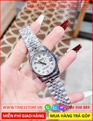 dong-ho-nu-rolex-f1-mat-trang-nieng-khia-day-kim-loai-timesstore-vn