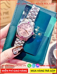 dong-ho-nu-rolex-f1-oyster-datejust-mat-hong-day-kim-loai-timesstore-vn