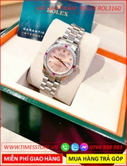 dong-ho-nu-rolex-f1-oyster-datejust-mat-hong-day-kim-loai-timesstore-vn