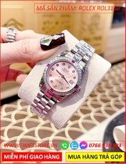 dong-ho-nu-rolex-f1-oyster-datejust-mat-hong-day-kim-loai-timesstore-vn