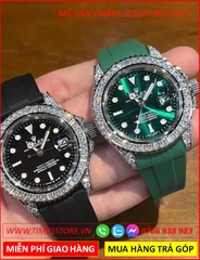 dong-ho-nu-rolex-f1-submariner-mat-dinh-da-sillicone-xanh-timesstore-vn