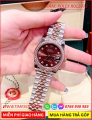 dong-ho-nu-rolex-lady-date-just-f1-automatic-mat-nau-day-demi-timesstore-vn