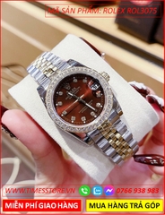 dong-ho-nu-rolex-lady-date-just-f1-mat-nau-day-demi-timesstore-vn