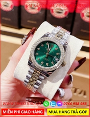 dong-ho-nu-rolex-lady-date-just-f1-mat-xanh-la-day-demi-timesstore-vn