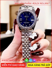 dong-ho-nu-rolex-lady-datejust-f1-automatic-mat-xanh-day-kim-loai-timesstore-vn