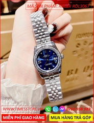 dong-ho-nu-rolex-lady-datejust-f1-automatic-mat-xanh-day-kim-loai-timesstore-vn