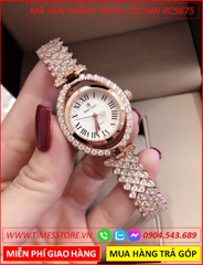 dong-ho-nu-royal-crown-mat-tron-trang-xoay-day-full-da-rose-gold-dep-gia-re-timesstore-vn