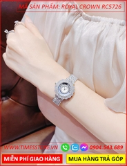 dong-ho-nu-royal-crown-tua-chopard-mat-tron-day-dinh-full-da-timesstore-vn