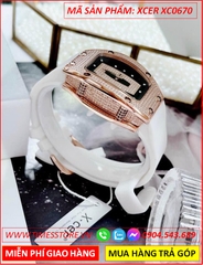 dong-ho-nu-xcer-mat-full-da-rose-gold-day-silicone-trang-timesstore-vn