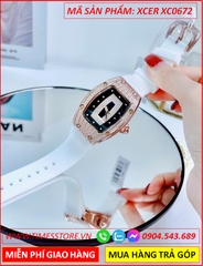 dong-ho-nu-xcer-mat-oval-da-rose-gold-day-silicone-trang-timesstore-vn