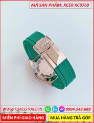dong-ho-nu-xcer-mat-xoay-rose-gold-dinh-da-nhieu-mau-day-silicone-xanh-timesstore-vn