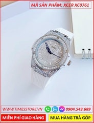 dong-ho-nu-xcer-tua-hublot-mat-full-da-swarovski-day-sillicone-trang-timesstore-vn