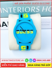 dong-ho-unisex-guess-logo-turquoise-day-sillicone-xanh-timesstore-vn