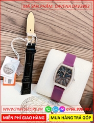 set-dong-ho-nu-davena-mat-oval-xanh-dinh-da-swarovski-silver-day-silicone-tim-dep-gia-re-timesstore-vn