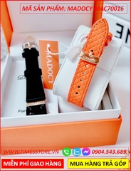 set-dong-ho-nu-madocy-mat-vuong-chia-4-goc-tua-hermes-dinh-da-rose-gold-day-da-cam-thoi-trang-dep-timesstore-vn