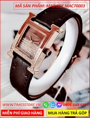 set-dong-ho-nu-madocy-mat-vuong-tua-hermes-dinh-da-rose-gold-day-da-nau-thoi-trang-dep-timesstore-vn