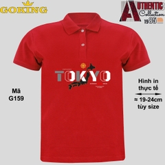 TOKYO, mã G159. Áo thun polo Goking, form unisex cho nam nữ, đội nhóm, công ty. Áo phông cổ bẻ đồng phục cao cấp, vải cá sấu 3D