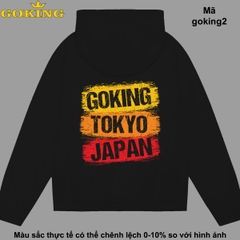GOKING-TOKYO-JAPAN, mã Goking2. Áo khoác gió in hình siêu đẹp, form unisex cho nam nữ. Áo khoác dù Goking hàng hiệu cao cấp