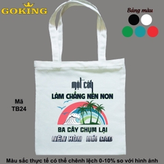 Mã: TB24. Túi xách tote Goking cho gia đình, cặp đôi, công ty, đội nhóm. Quà tặng cao cấp