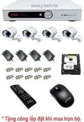 Bộ 4 camera J-Tech 524HD Bộ 4 camera J-Tech 524HD