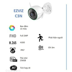 Camera Wifi tích hợp AI EZVIZ C3N 2mp Camera Wifi tích hợp AI EZVIZ C3N 2mp
