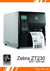 Máy in tem nhãn mã vạch Zebra ZT230-203dpi cũ 98%