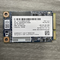 Ổ Cứng SSD Msata 180GB INTEL Chính Hãng New 0h