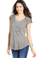 Áo phông phối ren DKNY Jeans