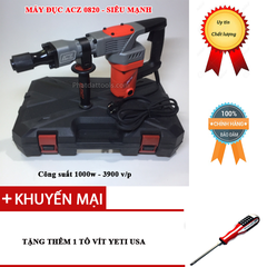 Máy đục betong ACZ 0820 chính hãng tặng kèm tô vit USA