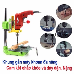 Khung biến máy khoan thành máy khoan bàn chuyên nghiệp