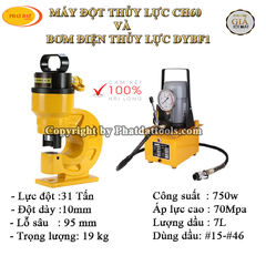 Bộ Máy Đột Thủy Lực CH60 và Bơm điện thủy lực DYBF1