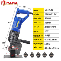 Máy Đột Lỗ Thủy Lực Cầm Tay MHP20 PADA