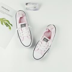 Outlet Converse shoreline thấp cổ vải hồng  CTVH090