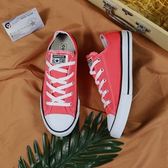 Outlet Converse classic thấp cổ vải hồng CTVH097