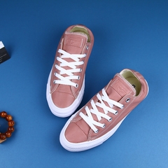 Outlet Converse thấp cổ da hồng nude CTDH011