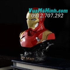 Mô hình Tượng bán thân người sắt Ironman Tony Stark MK46 Mavel Iron man cao 18cm