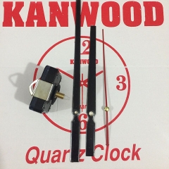 Máy đồng hồ treo tường kim trôi  Kanwood trục 18mm, kim đen dài 23cm