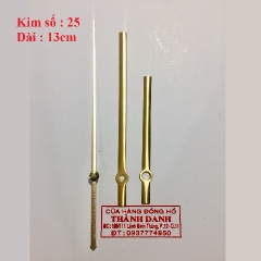 kim số 25 dài 13cm