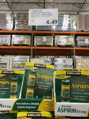 Viên uống giảm đau Kirkland Low Dose Aspirin 81g (mua hộ)