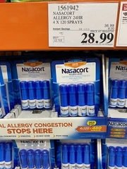 Chai xịt mũi giảm viêm xoang, dị ứng Nasacort Allergy 24hr Non-Drip Nasal Spray 16,9ml (set 3 chai) (mua hộ)