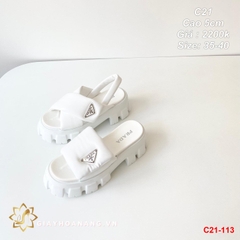 C21-113 Prada sandal cao 5cm siêu cấp