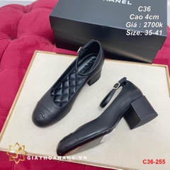 C36-255 Chanel giày cao 4cm siêu cấp